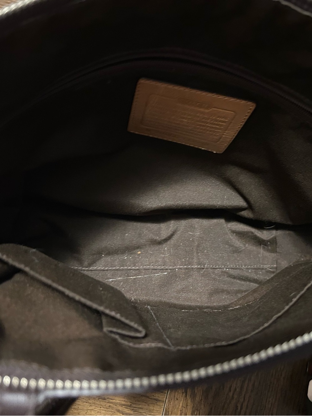Coach Tan and Brown Signature Canvas Tote - Picture 4 of 6